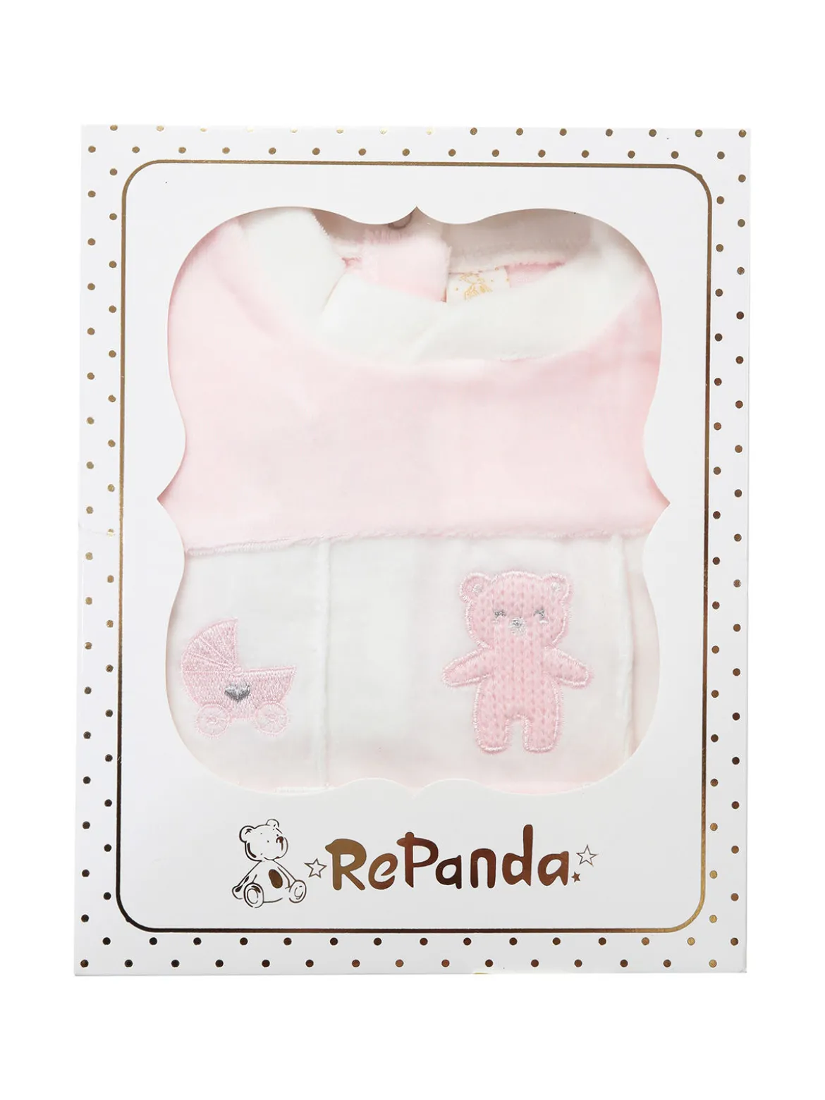 Re Panda Tutina da neonata in ciniglia