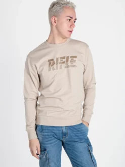 Rifle Felpa girocollo da uomo in cotone