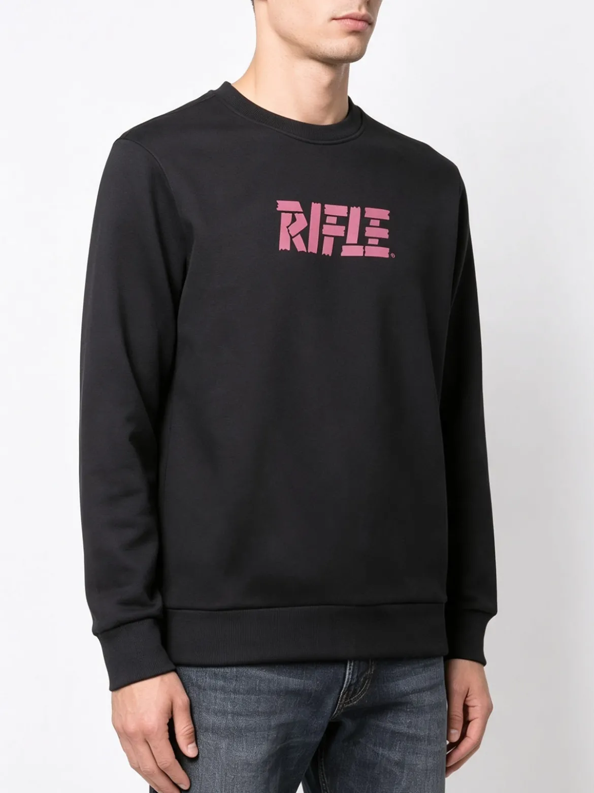 Rifle Felpa girocollo da uomo invernale con logo - blu scuro