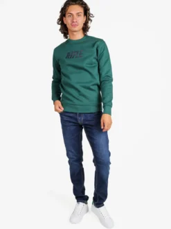 Rifle Felpa girocollo da uomo invernale con logo - verde