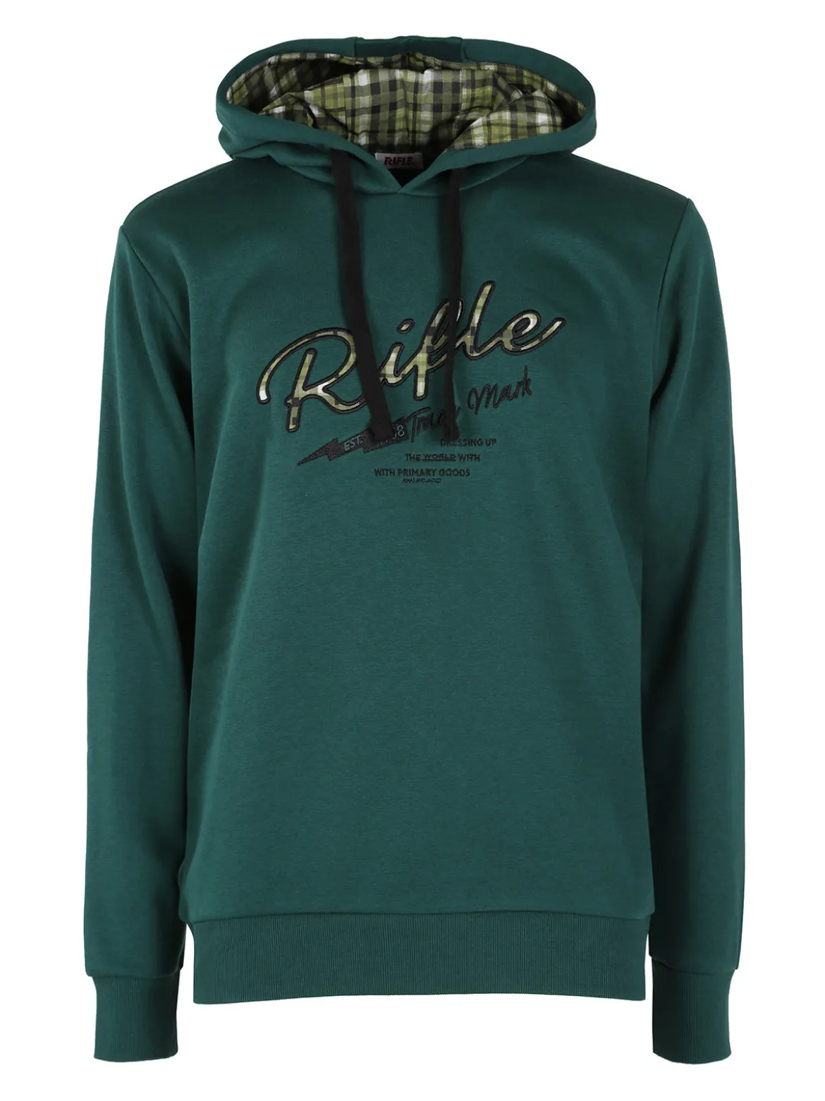 Rifle Felpa invernale da uomo con cappuccio - verde