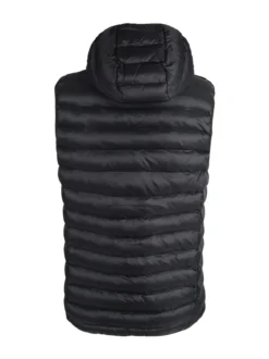 Rifle Gilet da uomo imbottito con cappuccio - nero