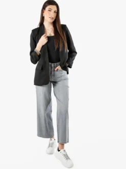 Rifle Jeans donna a gamba larga - grigio