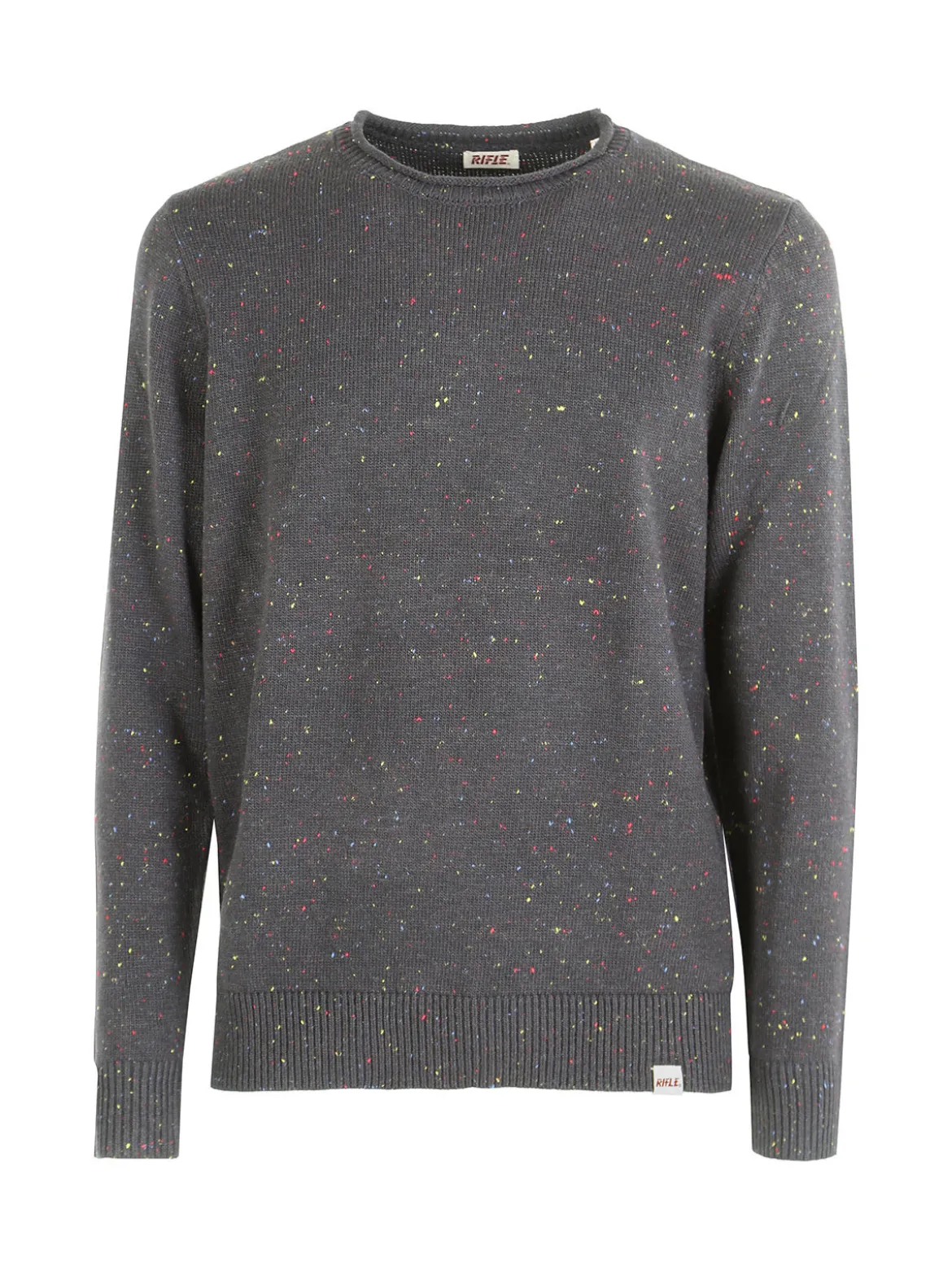 Rifle Maglione girocollo da uomo misto lana - nero