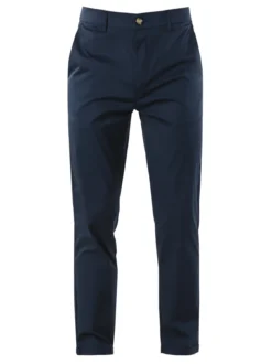 Rifle Pantaloni casual da uomo leggeri con risvolto - blu scuro