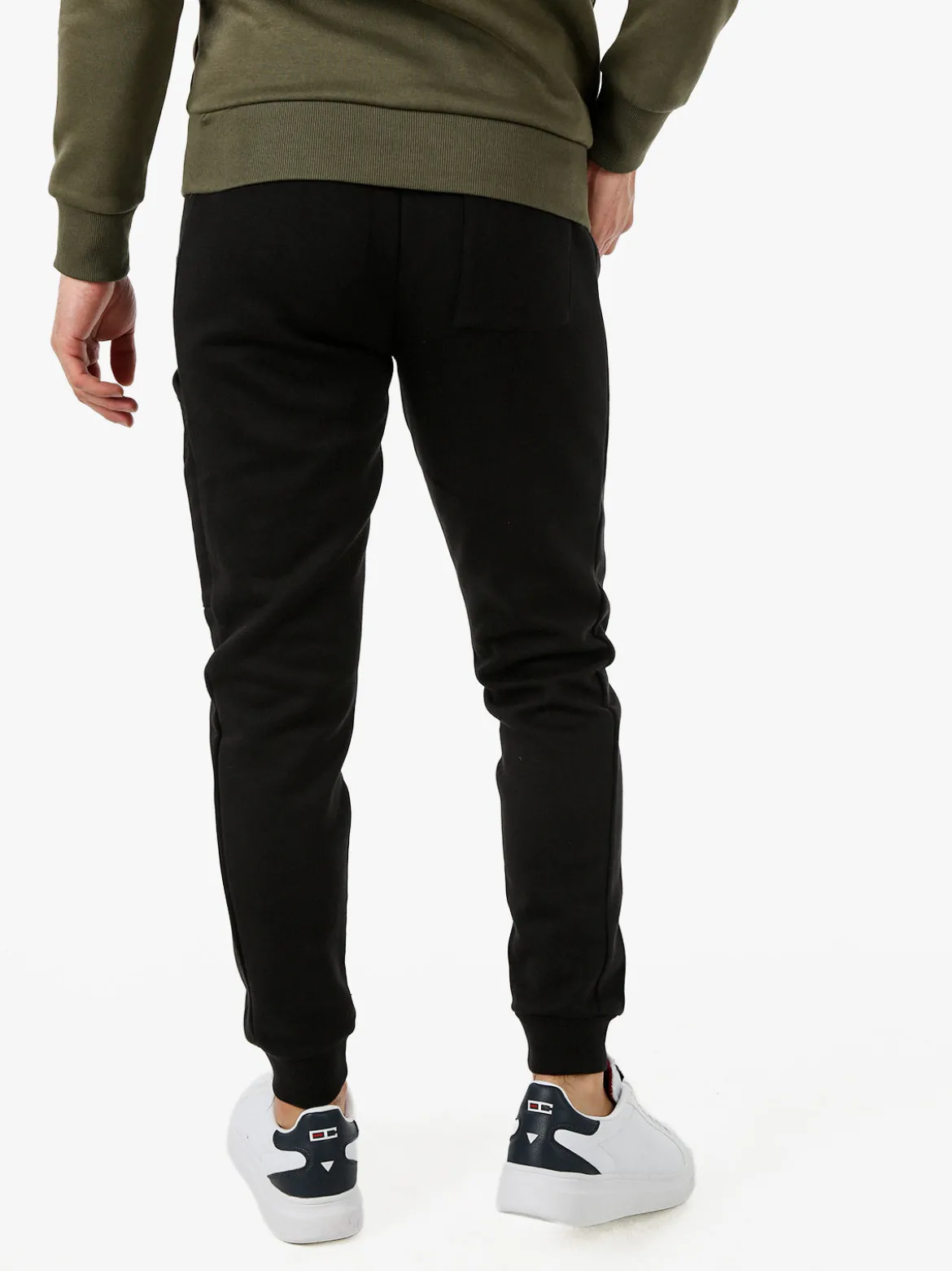 Rifle Pantaloni tuta da uomo con polsini - nero