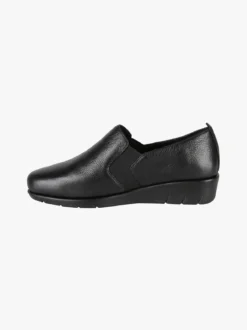 Riposella Mocassini comfort in pelle da donna con zeppa