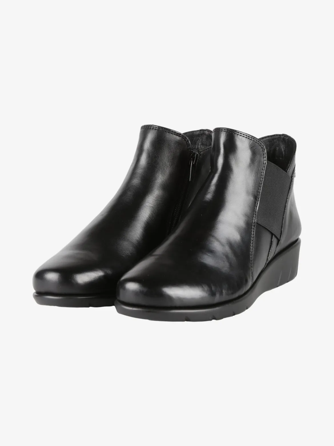 Riposella Stivaletti in pelle da donna con zeppa