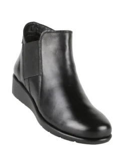Riposella Stivaletti in pelle da donna con zeppa