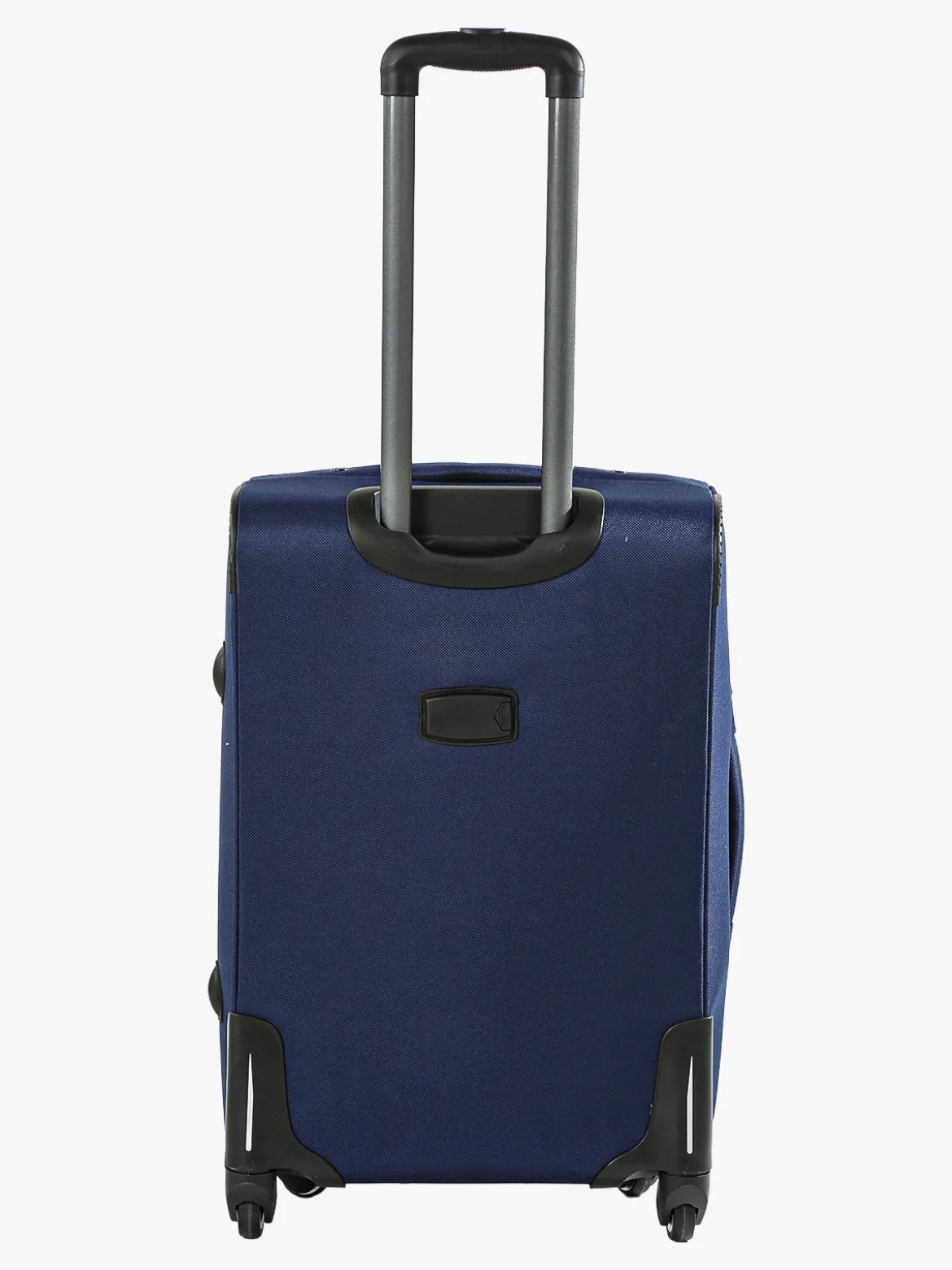 R.Leone Valigia media 4 ruote semirigida in tessuto - blu scuro