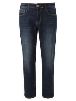 Ross Kemp Jeans da uomo a vita bassa con interno felpato - jeans