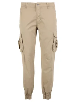 Ross Kemp Pantaloni cargo da uomo con polsini e zip sul finale