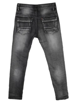 Run Boy Jeans grigi con strappi