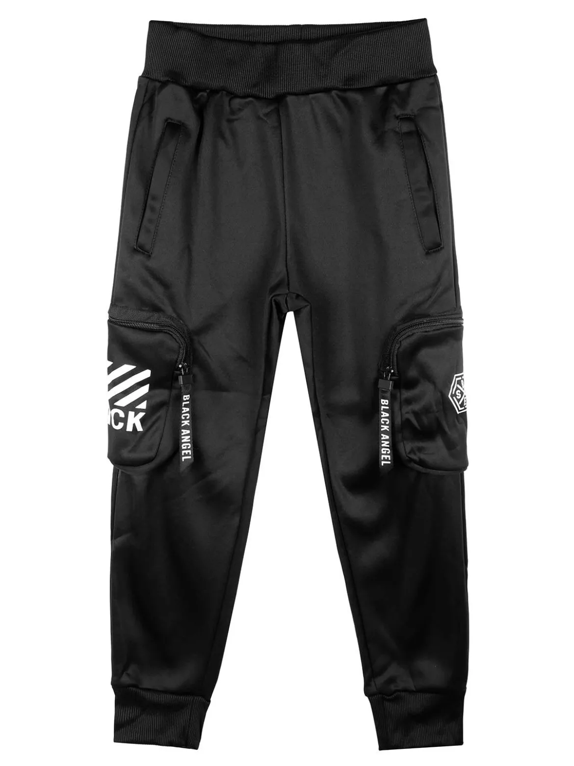 Run Boy Pantaloni da bambino con tasconi laterali e polsini