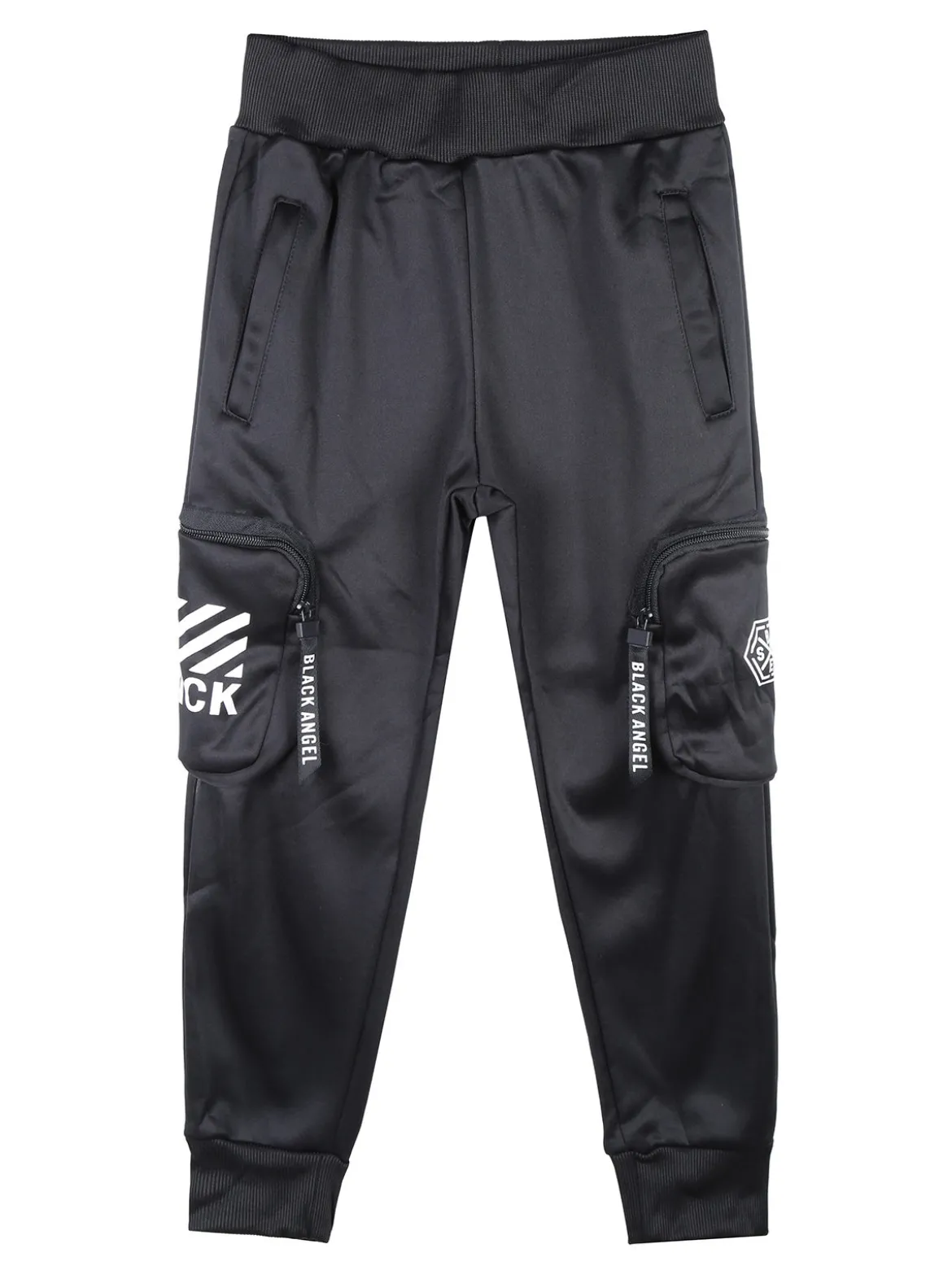 Run Boy Pantaloni da bambino con tasconi laterali e polsini