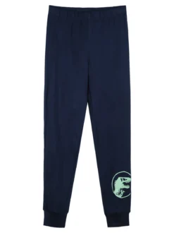 Sabor Jurassic world pigiama lungo da bambino in cotone - verde