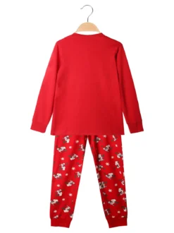 Sabor Snoopy pigiama natalizio da bambina in cotone