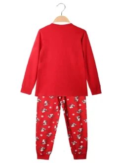 Sabor Snoopy pigiama natalizio da bambino in cotone - rosso