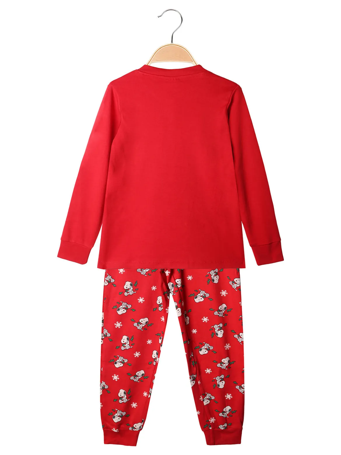 Sabor Snoopy pigiama natalizio da bambino in cotone - rosso