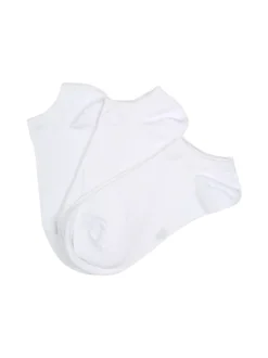 Scopri Confezione da 3 paia di minicalze unisex in cotone elasticizzato - bianco