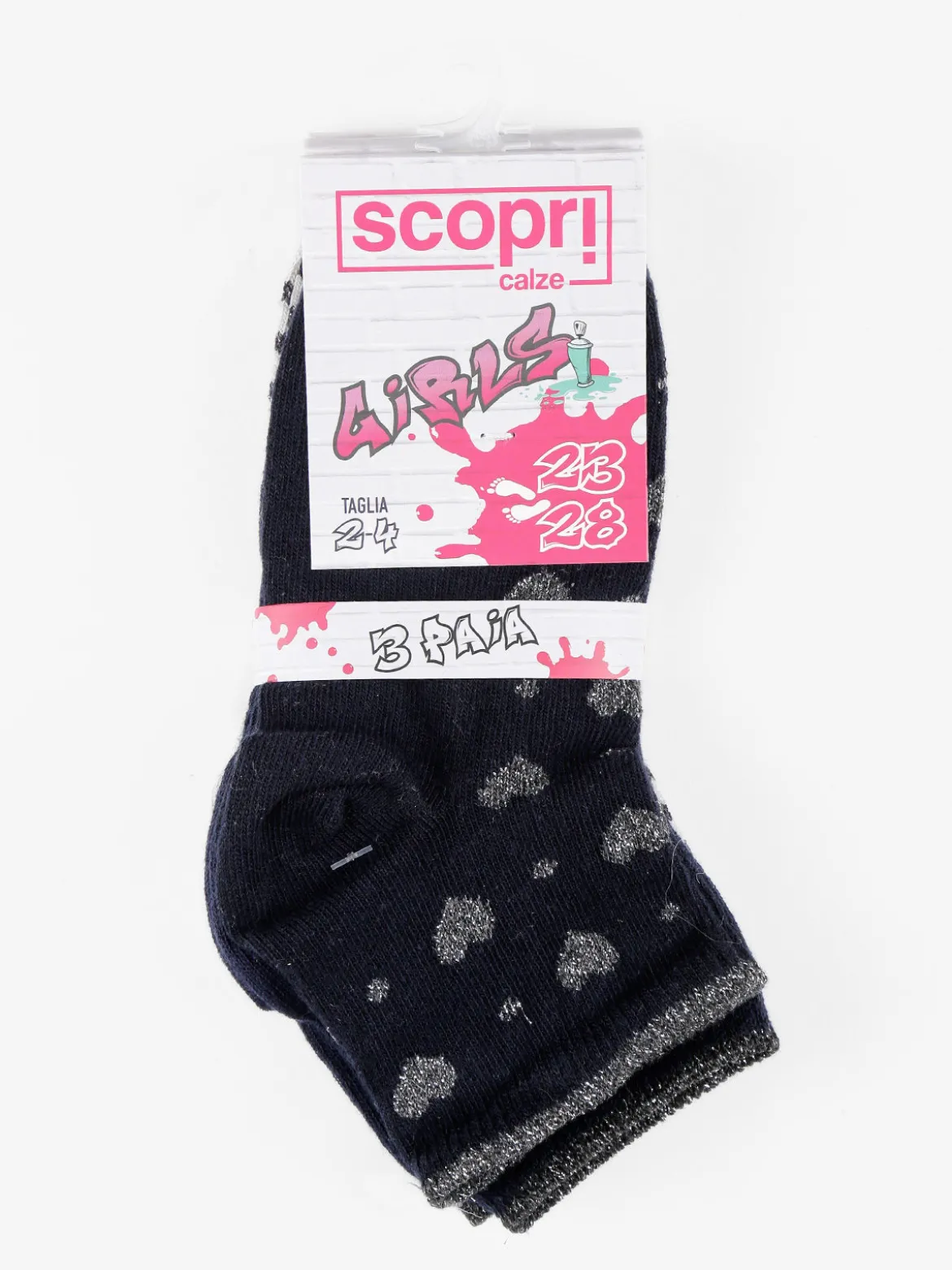 Scopri Junior Calze corte da bambina confezione da 3 paia