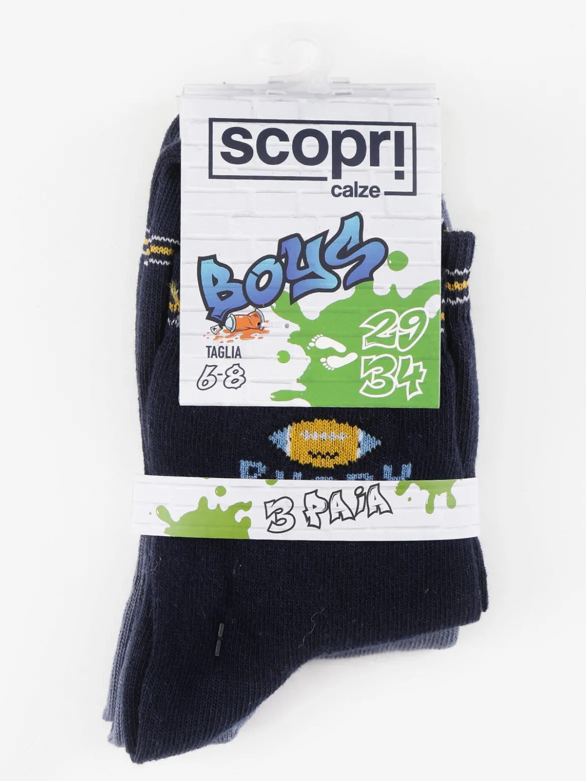 Scopri Junior Calze lunghe da bambino confezione da 3 paia