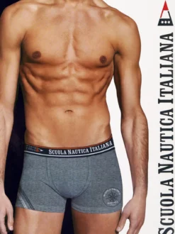 Scuola Nautica Italiana Boxer da uomo in cotone