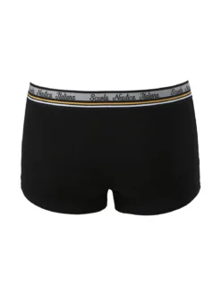 Scuola Nautica Italiana Boxer da uomo in cotone stretch - nero