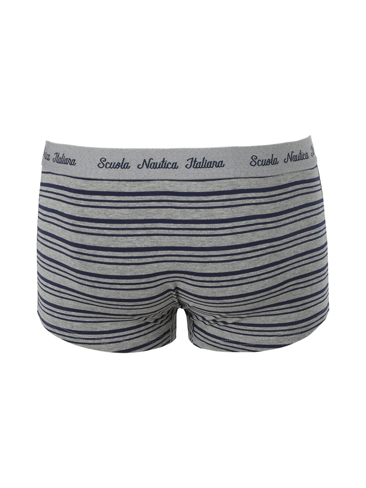 Scuola Nautica Italiana Boxer da uomo rigati in cotone stretch - grigio