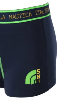 Scuola Nautica Italiana Boxer uomo in cotone stretch - blu scuro