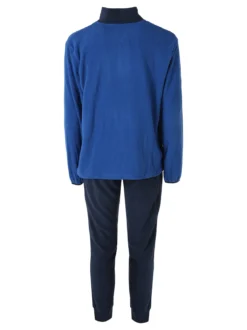 Scuola Nautica Italiana Completo tuta da uomo in pile full zip - blu scuro