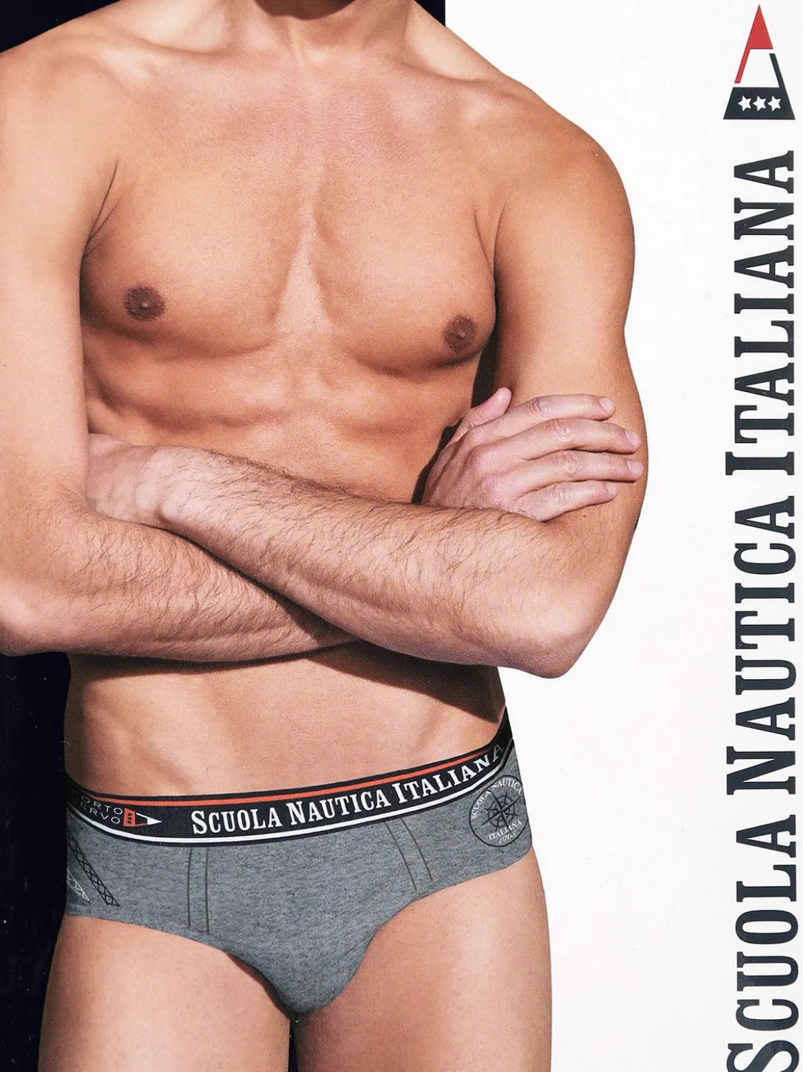 Scuola Nautica Italiana Slip da uomo in cotone