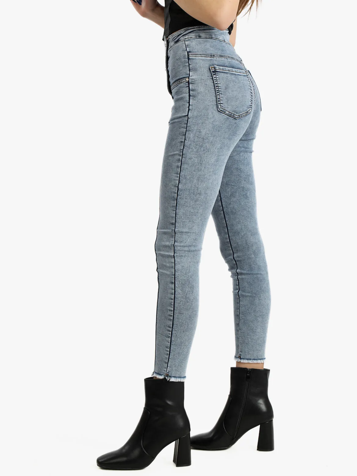 Sexy Sense Jeggings da donna vita alta
