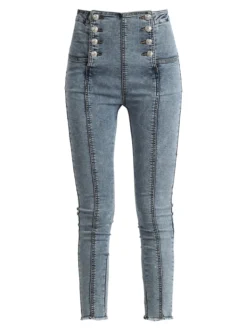 Sexy Sense Jeggings da donna vita alta
