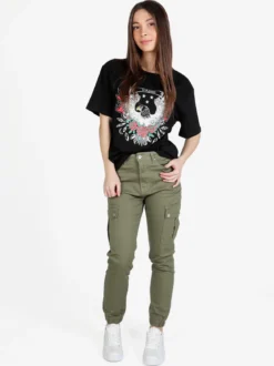 Sexy Sense Pantaloni cargo da donna con elastico alla caviglia