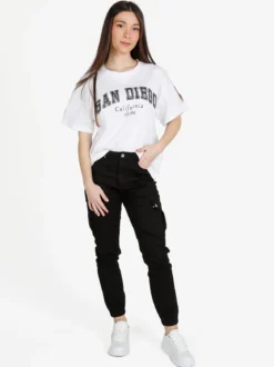 Sexy Sense Pantaloni cargo da donna con elastico alla caviglia