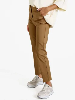 Sexy Sense Pantaloni donna slim fit a sigaretta - marrone
