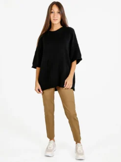 Sexy Sense Pantaloni donna slim fit a sigaretta - marrone
