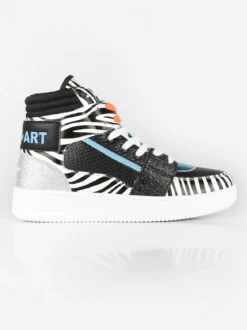 Shop Art BASKET HAILEY Sneakers alte donna zebrate/glitter