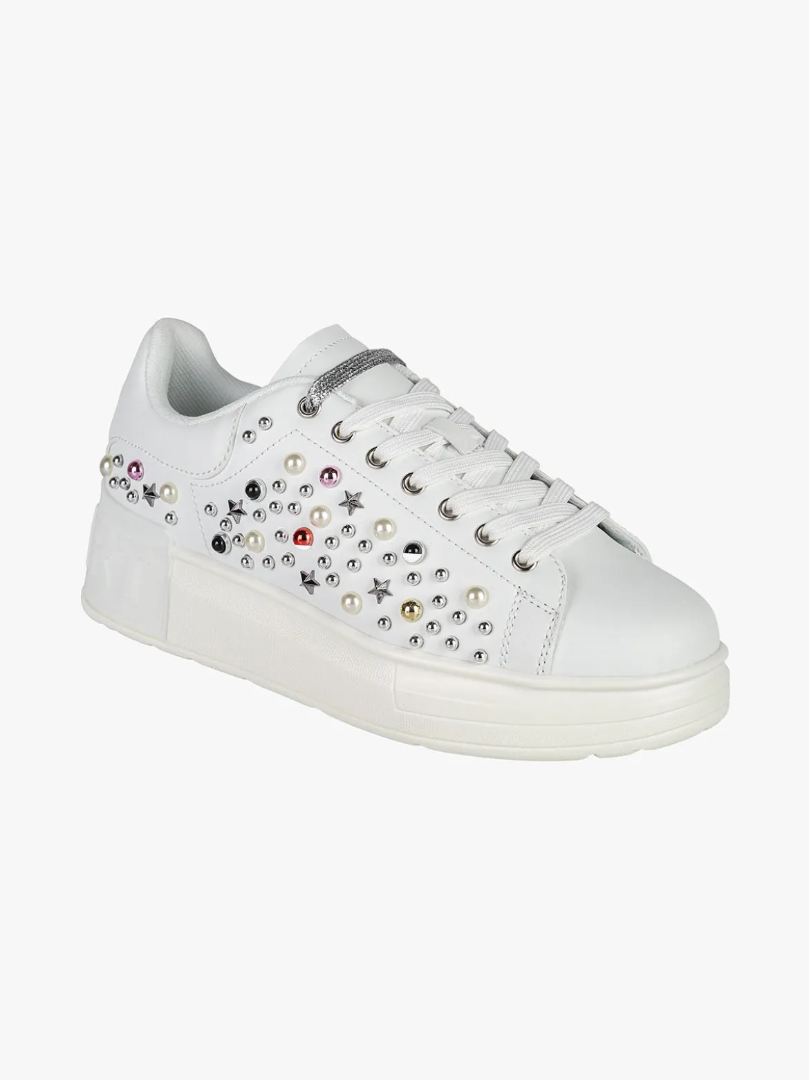 Shop Art KIM Sneakers donna con borchie e perle