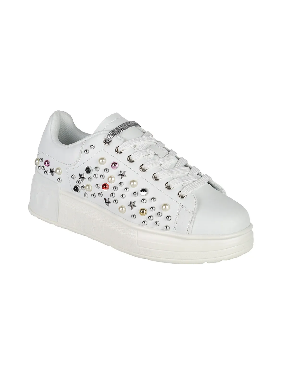 Shop Art KIM Sneakers donna con borchie e perle