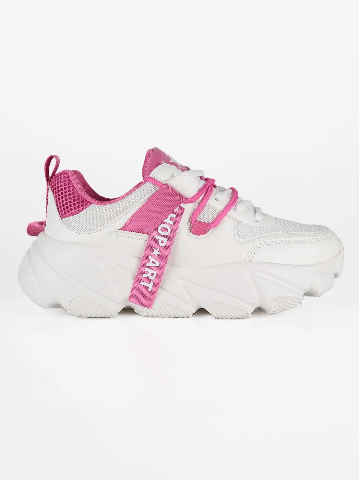 Shop Art Sneakers chunky con inserti a contrasto