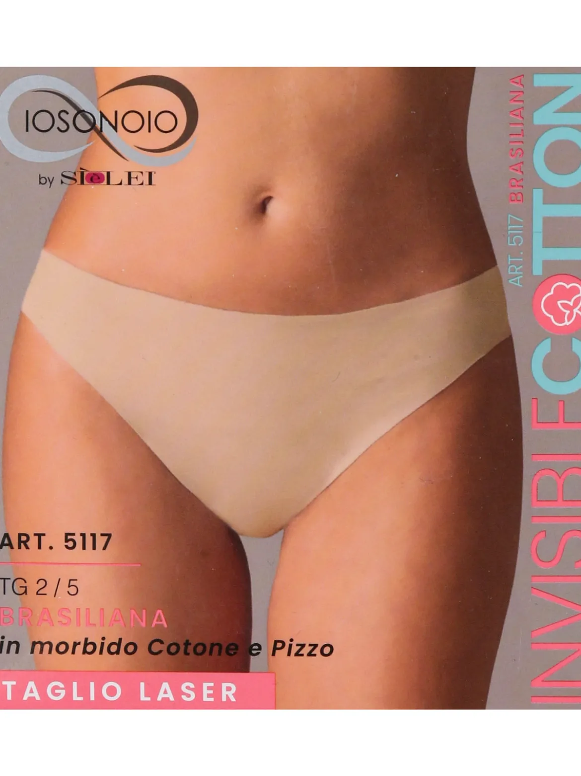 Sielei Brasiliana taglio laser in cotone e pizzo