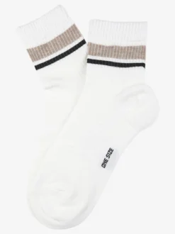 Sielei Calze corte tennis da donna - bianco