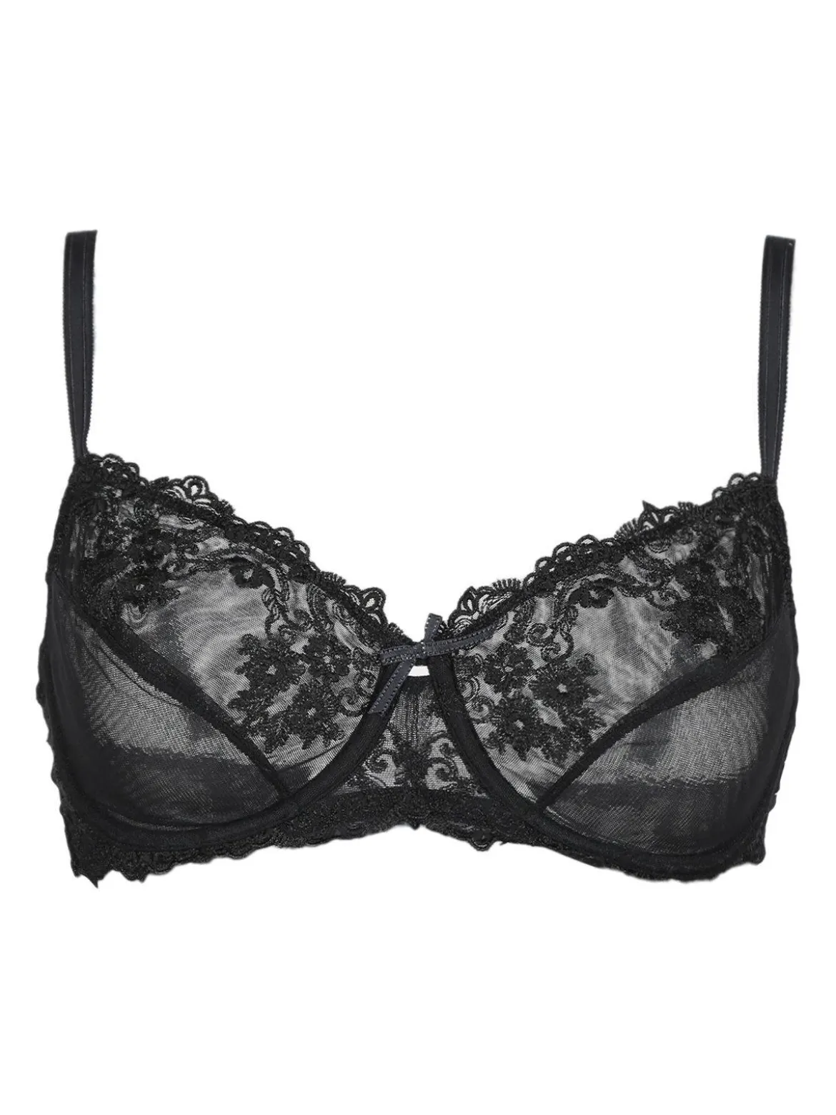 Sielei Reggiseno in tulle ricamato GLAM 1940 coppa C