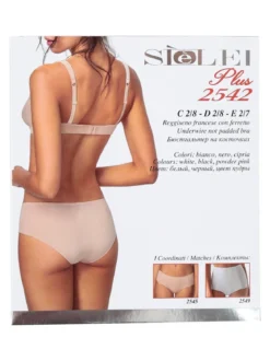 Sielei 2542 Reggiseno sfoderato con ferretto COPPA C