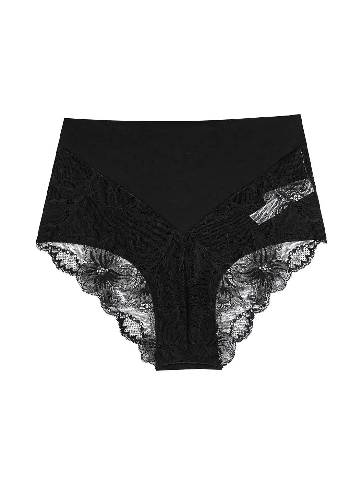 Sielei Slip donna taglio laser a vita alta in cotone e pizzo