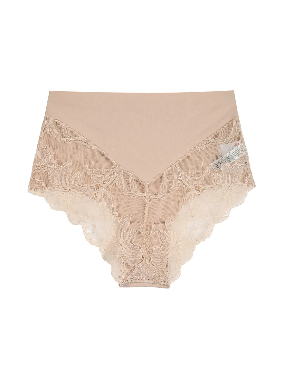 Sielei Slip donna taglio laser a vita alta in cotone e pizzo