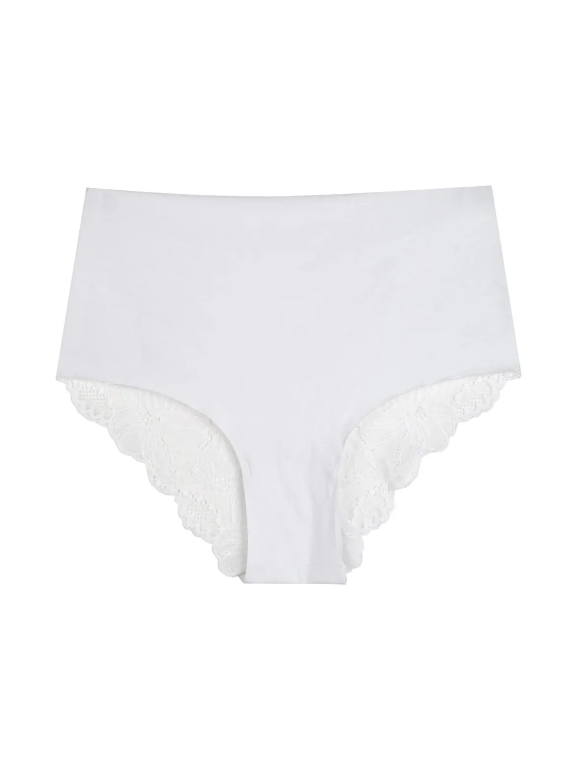 Sielei Slip donna taglio laser a vita alta in cotone e pizzo