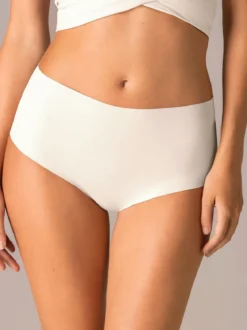 Sielei Slip donna taglio laser a vita alta in cotone e pizzo